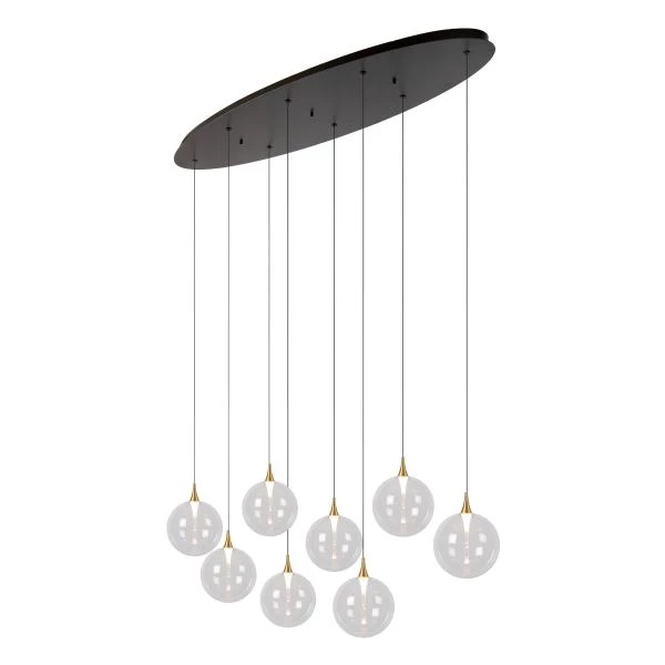Lucide Premium GISELA - Pendelleuchten - LED Dim. - 8x3,9W 2700K - Transparent - detail 4